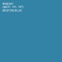 #3383A7 - Boston Blue Color Image