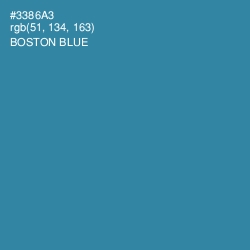 #3386A3 - Boston Blue Color Image