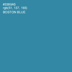 #3389A5 - Boston Blue Color Image