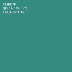 #338C7F - Eucalyptus Color Image