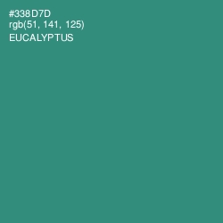 #338D7D - Eucalyptus Color Image