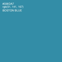 #338DA7 - Boston Blue Color Image