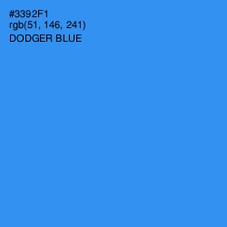 #3392F1 - Dodger Blue Color Image