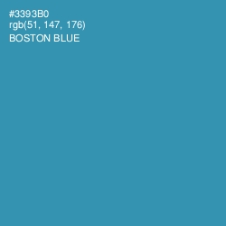 #3393B0 - Boston Blue Color Image