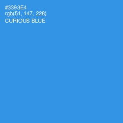 #3393E4 - Curious Blue Color Image