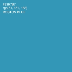 #3397B7 - Boston Blue Color Image