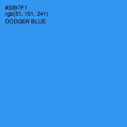 #3397F1 - Dodger Blue Color Image