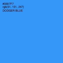 #3397F7 - Dodger Blue Color Image