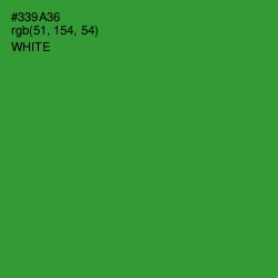 #339A36 - Forest Green Color Image