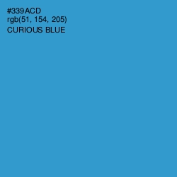 #339ACD - Curious Blue Color Image