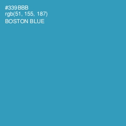 #339BBB - Boston Blue Color Image