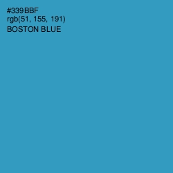 #339BBF - Boston Blue Color Image