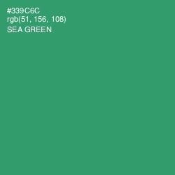 #339C6C - Sea Green Color Image