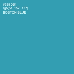 #339DB1 - Boston Blue Color Image