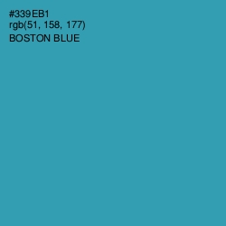 #339EB1 - Boston Blue Color Image