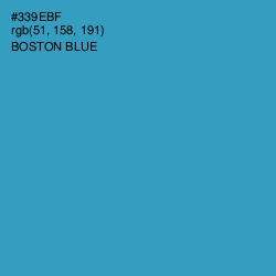 #339EBF - Boston Blue Color Image