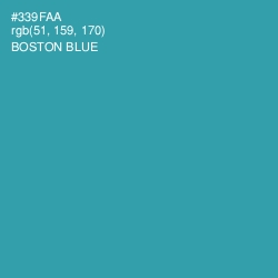 #339FAA - Boston Blue Color Image