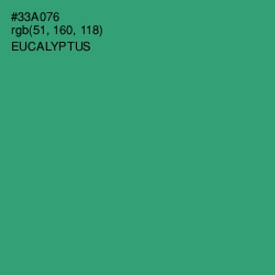 #33A076 - Eucalyptus Color Image