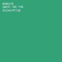 #33A276 - Eucalyptus Color Image