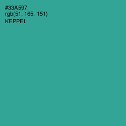 #33A597 - Keppel Color Image