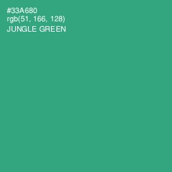 #33A680 - Jungle Green Color Image