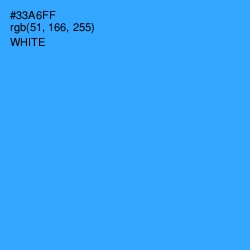 #33A6FF - Dodger Blue Color Image