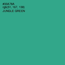 #33A78A - Jungle Green Color Image