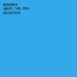 #33A8EA - Scooter Color Image