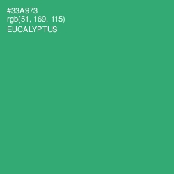 #33A973 - Eucalyptus Color Image