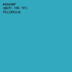 #33A9BF - Pelorous Color Image