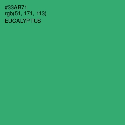 #33AB71 - Eucalyptus Color Image