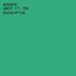 #33AB7E - Eucalyptus Color Image