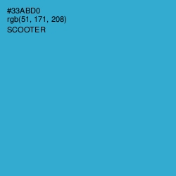 #33ABD0 - Scooter Color Image