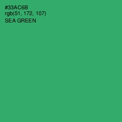 #33AC6B - Sea Green Color Image