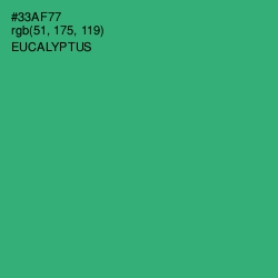 #33AF77 - Eucalyptus Color Image