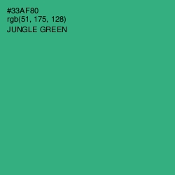 #33AF80 - Jungle Green Color Image