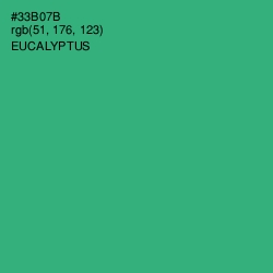 #33B07B - Eucalyptus Color Image
