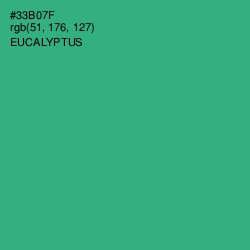 #33B07F - Eucalyptus Color Image