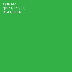 #33B147 - Sea Green Color Image