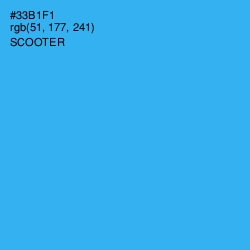 #33B1F1 - Scooter Color Image