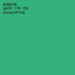 #33B27B - Eucalyptus Color Image