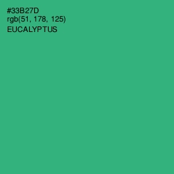 #33B27D - Eucalyptus Color Image