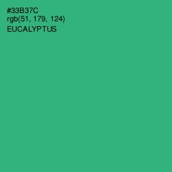 #33B37C - Eucalyptus Color Image