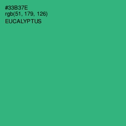 #33B37E - Eucalyptus Color Image