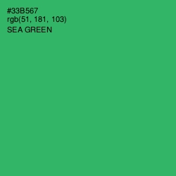 #33B567 - Sea Green Color Image