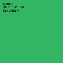#33B664 - Sea Green Color Image