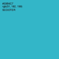 #33B6C7 - Scooter Color Image