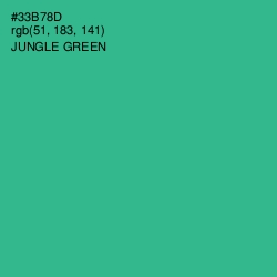 #33B78D - Jungle Green Color Image