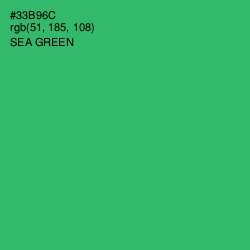 #33B96C - Sea Green Color Image
