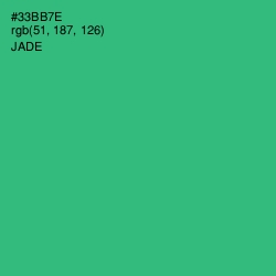 #33BB7E - Jade Color Image